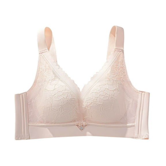 Bpmpbo Bras for Wome Thin Adjustable Cover Wireless Push up Bra,Women's Lace-free Cups Side-folded Breasts Big Breasts And Small Underwear