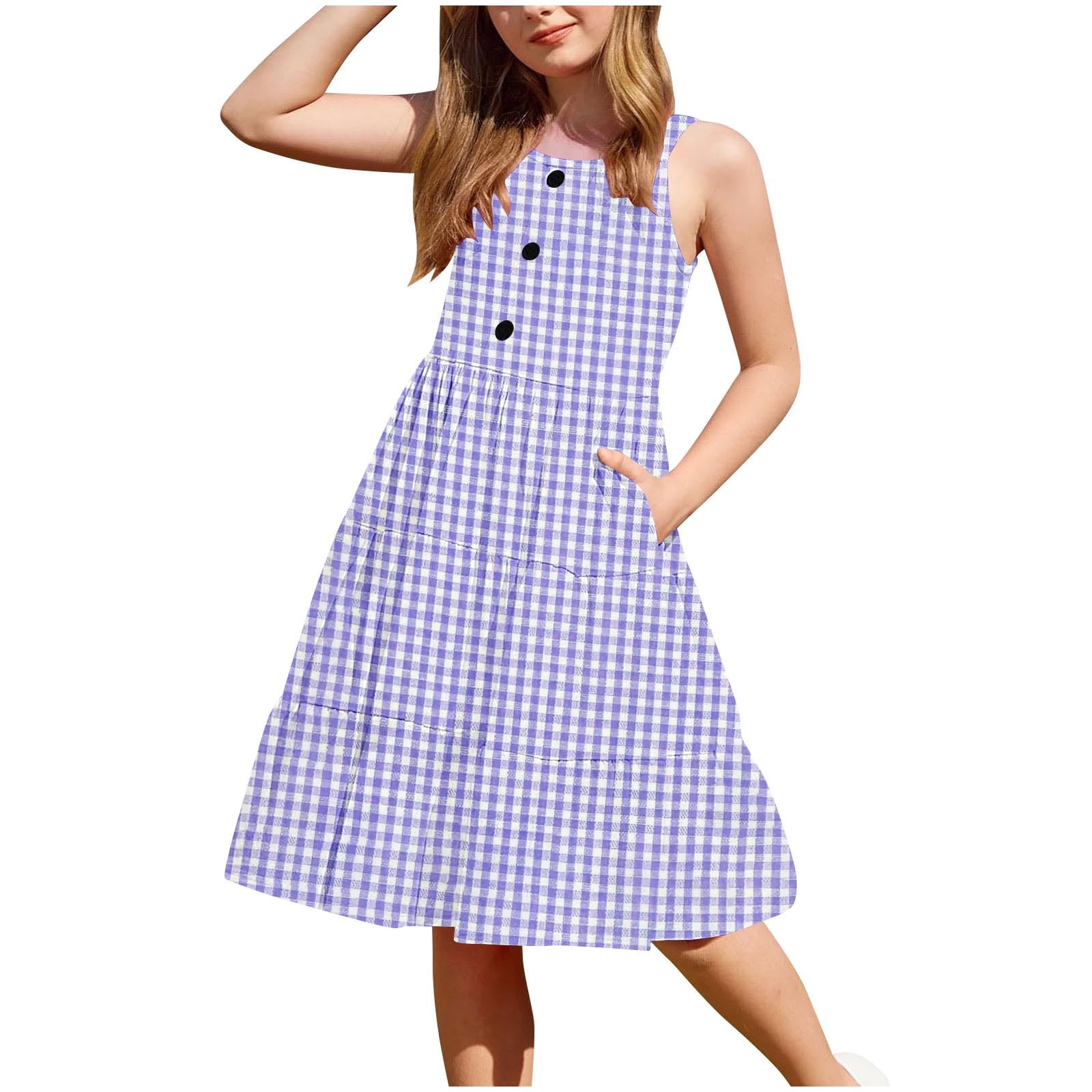 Fashion Sleeveless Sling Loose Dress main image 1