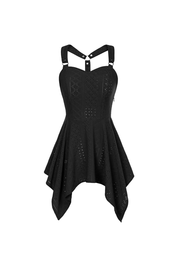 Gothic Dress for Women 2025 Fashion Casual Sleeveless Gothic Mini Dresses Halloween Dress Elegant Dresses