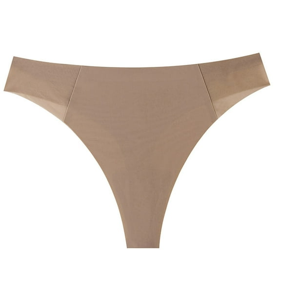 Bpmpbo Seamless Women Underwear Thongs No Show Ladies G-strings Low Waist Solid Color Breathable Comfortable Soft Sexy Panties Non-marking Lightweight Briefs