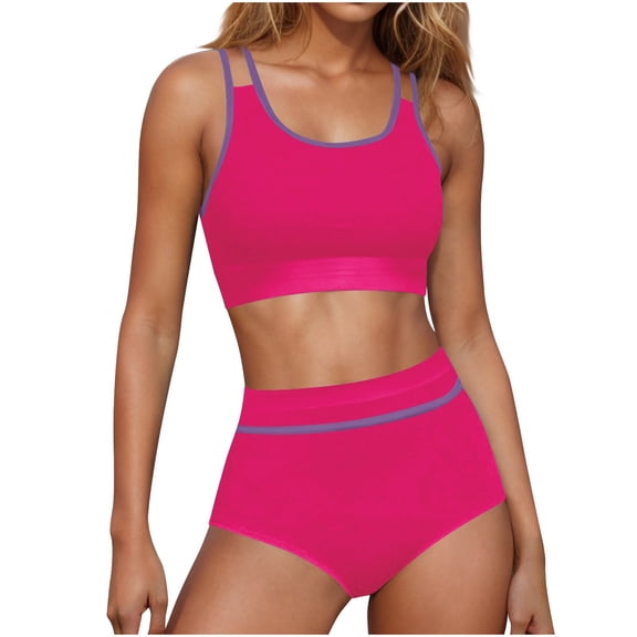 Bpmpbo Summer Swimsuit Sets New Split Swimsuit Sexy High Waist Bikini Women's Swimsuit on Clearance