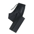 thumbnail image 1 of Bpmpbo Women 2025 New Sports Pants Solid Color Elastic Waist Drawstring Zipper Pocket Sports Fitness Running Pants Casual Sweatpants Full Length Pants Summer on Clearance, 1 of 3