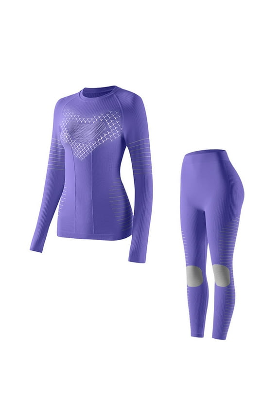 Women's Base Layer Set Thermal Underwear Moisture Wicking Compression Shirt and Pants for Skiing Snowboarding Winter Sports