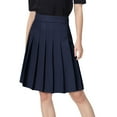 thumbnail image 1 of Bpmpbo Women's Plus Size Pleated Skirt with Built-in Safety Shorts, High Waist A-Line Skirt with Zipper XS-5XL, 1 of 9