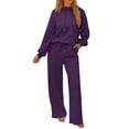thumbnail image 1 of Bpmpbo Women's Pullover Sweatshirt and Joggers Set Loose Fit Two-Piece Sweatsuit Casual Outfit, 1 of 9