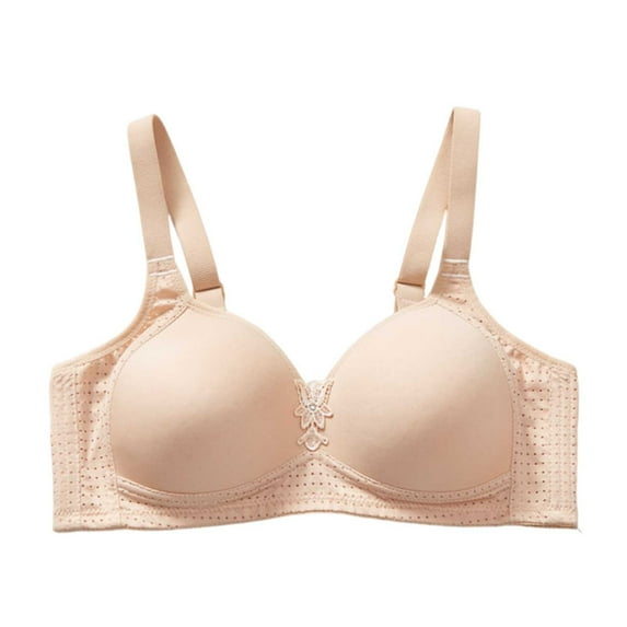 Bpmpbo Women's Push Up Bra Full Coverage Underwire Support Padded Seamless T Shirt Bra,Women's Large Size Thin Comfortable Breathable Push-up Adjustable Bra