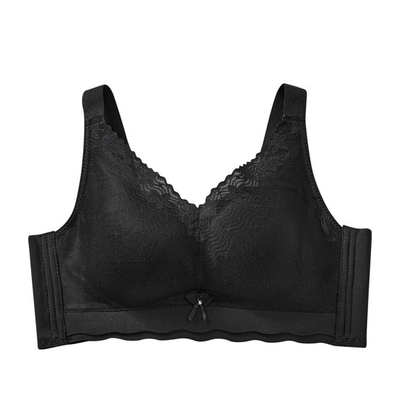 Bpmpbo Women's Push up Lace Bras Full Figue Non-Padded Underwired Support Plunge Bra,Women's Lace-free Thin Cups Side-folded Breasts Big Breasts And Small Underwear
