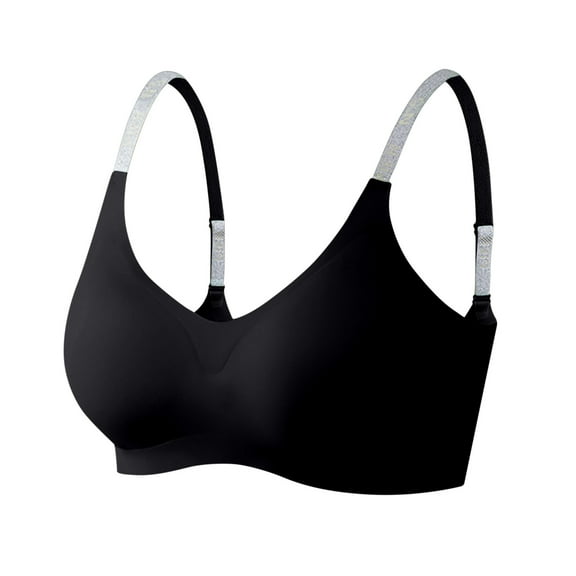 Bpmpbo Women's Seamless Underwear Everyday Sleep Bras Invisible Bralettes Thin Comfortable Breathable Soft-supported Sag-proof Steel-free Gathered Bra Full Coverage Bra
