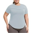thumbnail image 1 of Bpmpbo Womens Workout Tops Short Sleeve Tee Shirts Quick Dry Athletic Shirts Women Loose Gym Running Tops, 1 of 3
