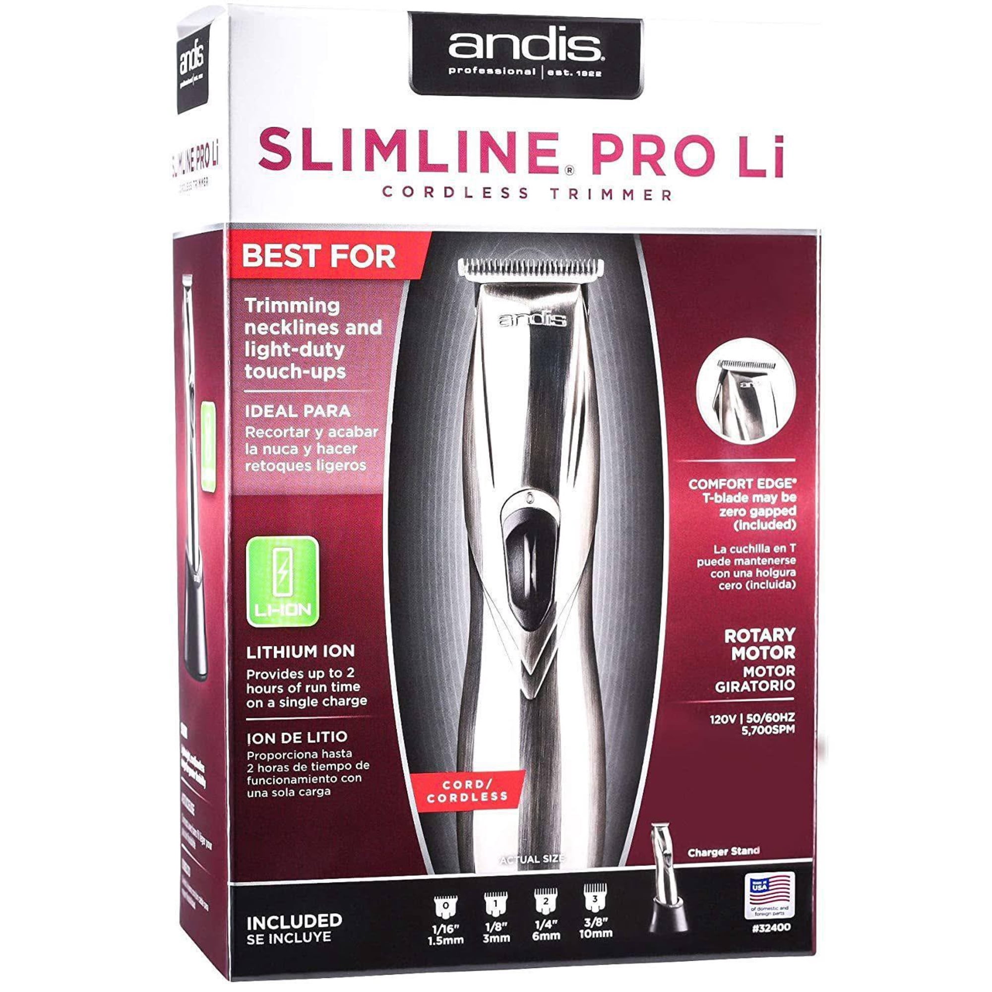 Bpolished Beauty Supply Andis Trimmer Slimline Pro Li #32400 - Walmart.com