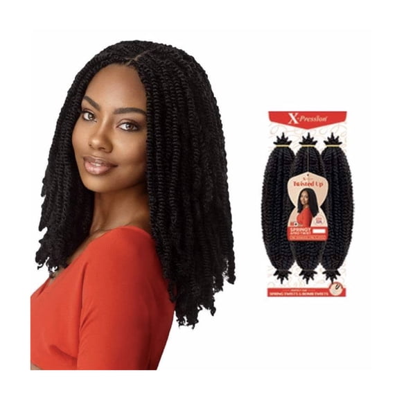 Bpolished Beauty Supply Outre X-pression Twisted Up Crochet Braid - Afro Springy Twist 16" - 425