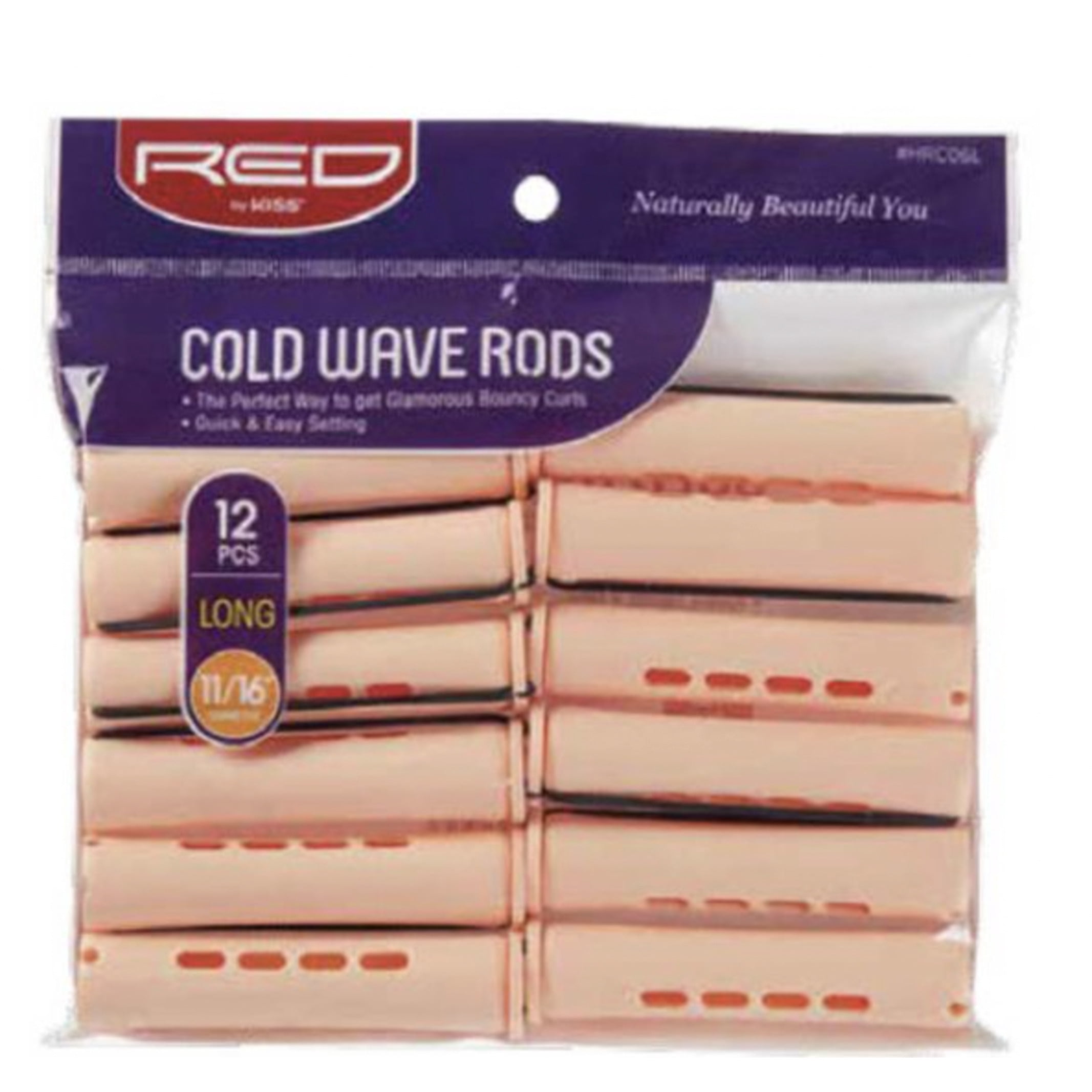 Bpolished Beauty Supply Red Kiss Cold Wave Rods - Long 11/16