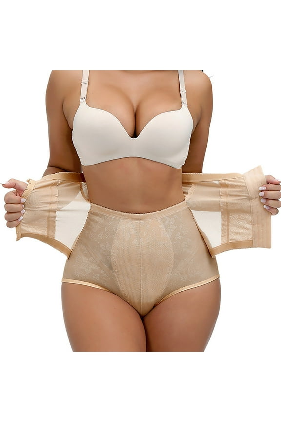 Shapewear Tummy Control Bodysuits for Women Butt Lifter Shapewear Seamless Waist Trainer Hi Waist Body Shaper Panty Tummy Control Underwear Butt Lifting Leggings for Women Beige 4Xl