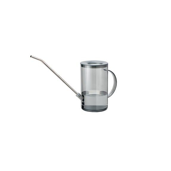 Bpyeka 1L Transparent Watering Can with Long Stainless Steel Spout for Succulents & Indoor Gardening