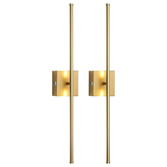 Bpyeka 2PC Wireless LED Wall Light - Battery-Powered Magnetic Strip Light with Dimmable and Angle-Tunable Function,Lighting,Home Essentials