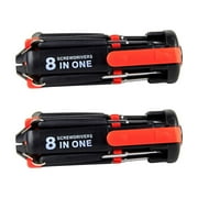 Bpyeka 2pcs Eight-in-1 Screwdriver Screwdriver Led Screwdriver Multi-function Screwdriver Repair Tool Universal Flashlight,Tools,Household Essentials