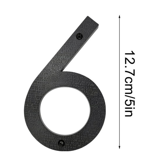 Bpyeka 5 Inch Modern Metal House Numbers Door Number House Address Letters and Numbers for Outside Signs,Home Improvement,Household Essentials