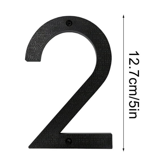 Bpyeka 5 Inch Modern Metal House Numbers Door Number House Address Letters and Numbers for Outside Signs,Home Improvement,Household Essentials