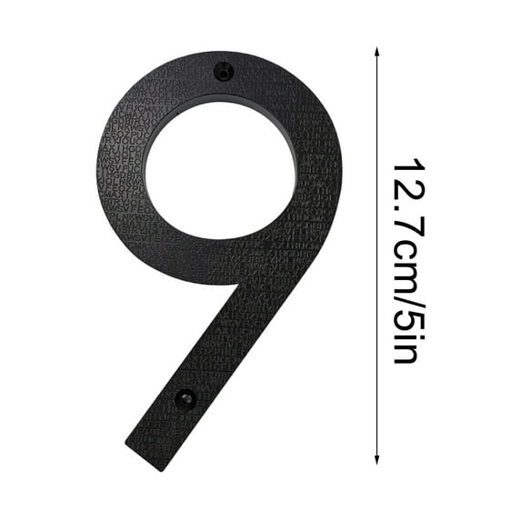 Bpyeka 5 Inch Modern Metal House Numbers Door Number House Address Letters and Numbers for Outside Signs,Home Improvement,Household Essentials
