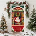 thumbnail image 1 of Bpyeka 6.66x2.99 Ft Christmas Door Cover Decoration Santa Claus Gift Delivery Door Cover Holiday Party Atmospheres Backdrops,Holiday Products,Fall Decor, 1 of 6