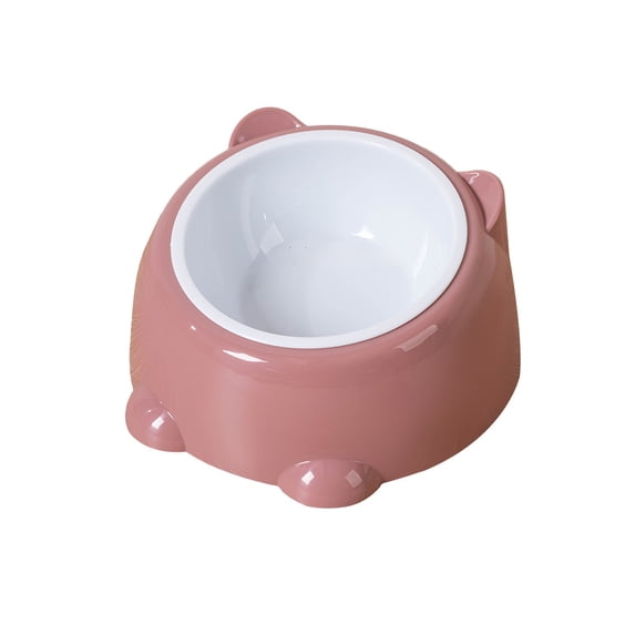 Bpyeka Cat Bowl, Cute Cat Shaped Flat Cat Food Bowl, Whisker Friendly Non-Raised Cat Feeding Dish Multiple Colors Available