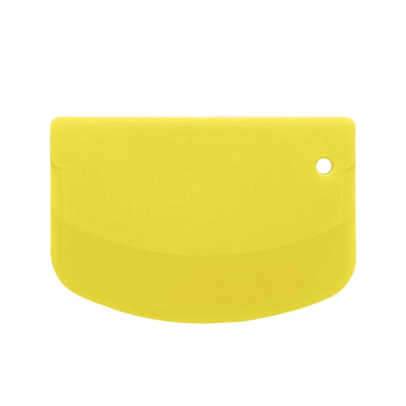 Bpyeka Drawing Template,Plastic Scraper Cake Cream Scraper Flour Dough Cutter Intestinal Powder Scraper Kitchen Tool Semi-circular D-shape,Kitchen Decor,Home and Kitchen
