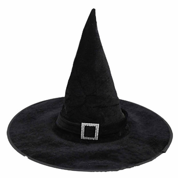 Bpyeka Halloween Witch Hat Kids Festival Party Pointed Hat Makeup Stage Party Dress Up Witch Hat