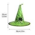 thumbnail image 1 of Bpyeka Halloween Witch Hat Makeup Party Dress Up Magician Pointed Hat Spider Pattern Witch Hat Magic Wizard Props, 1 of 1