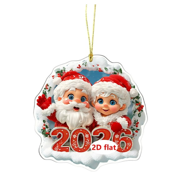 Bpyeka Hanging Sign,Christmas Hanging Decoration Christmas Tree Decoration Exquisite House Acrylic Hanging Decoration,Christmas Gifts,Christmas Decor