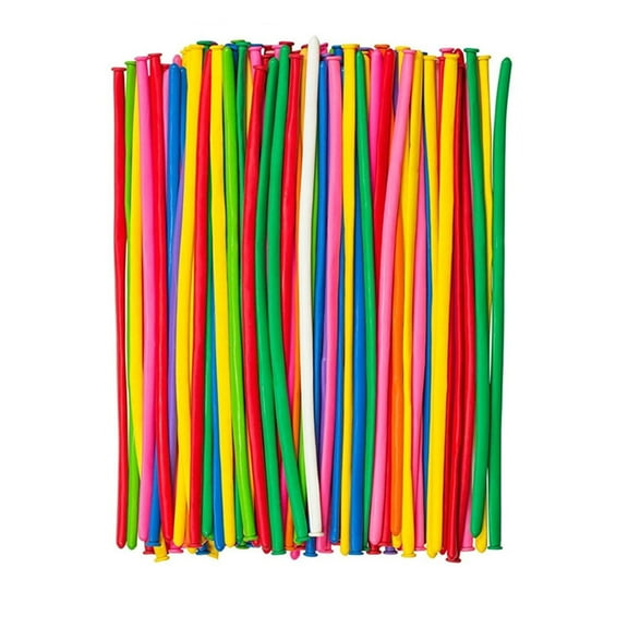 Bpyeka Long Balloons 100 Pack Twisting Balloons Assorted Color Thickening Modeling Balloons for Shape Birthday Weddings Christmas Party,Home Improvement,Household Essentials
