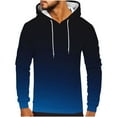 thumbnail image 1 of Bpyeka Men's Big & Tall Gradient Print Hoodie, Long Sleeve Pullover Sweatshirt 3XL-6XL, 1 of 4