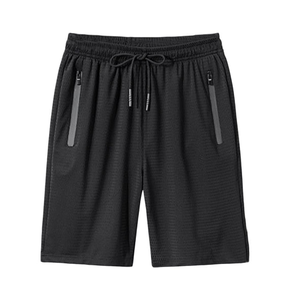 Bpyeka Men's Big & Tall Mesh 5 Inch Athletic Shorts Elastic Drawstring Waist Side Pockets Quick Dry Breathable Gym Casual Shorts 3XL-5XL