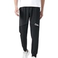 thumbnail image 1 of Bpyeka Men's Big & Tall Mesh Jogger Pants Elastic Drawstring Waist Letter Print Side Pockets Quick Dry Athletic Trousers 3XL-5XL, 1 of 3