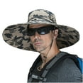 thumbnail image 1 of Bpyeka Men's Camouflage Wide Brim Sun Hat, UPF 50+ Breathable Outdoor Fishing & Hiking Bucket Hat with Adjustable Chin Strap, One Size, 1 of 3