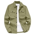 thumbnail image 1 of Bpyeka Men's Cargo Shacket Button Front Multi Pocket Chest Flap Pockets Relaxed Fit Spring Casual Utility Outerwear Jackets XS-2XL, 1 of 5