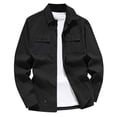 thumbnail image 1 of Bpyeka Men's Cargo Shacket Button Front Multi Pocket Chest Flap Pockets Relaxed Fit Spring Casual Utility Outerwear Jackets XS-2XL, 1 of 5