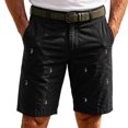 thumbnail image 1 of Bpyeka Men's Casual Embroidered Chino Shorts, Solid Cotton Blend Straight Leg Shorts with Pockets for Work, Golf and Everyday, 1 of 9