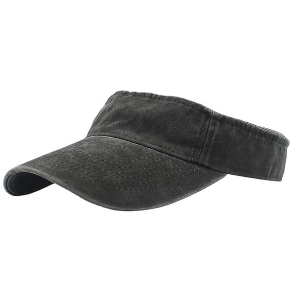 Bpyeka Men's Vintage Washed Cotton Sun Visor, Adjustable Casual Sports Empty Top Baseball Cap, One Size
