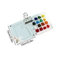 thumbnail image 1 of Bpyeka Portable Mini Acrylic Watercolor 8/15 Removable Watercolor Paint with Metal Clip Unique Gifts for Artists,Home Improvement,Household Essentials, 1 of 2