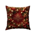 thumbnail image 1 of Bpyeka Short Plush Pillowcase,Christmas Pillow Covers 17.7x17.7 Inches Decorative Pillow Cases with Soft Fabric Hidden Zipper for Home Decor,Christmas Gifts,Christmas Decor, 1 of 6