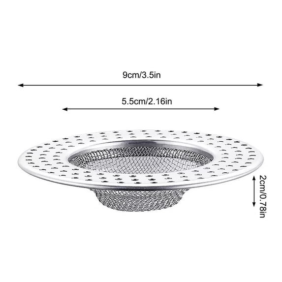 Bpyeka Stainless Steel Filter Screen Bathroom Hair Garbage Sewer Sink Filter Screen Non Clogged Cover Plug,Drain Cover,Household Essentials