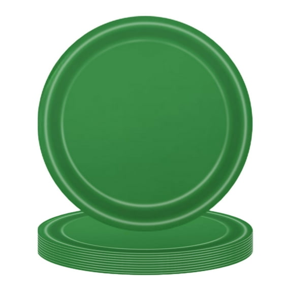 Bpyeka Tablewares,Christmas Party Supplies Green Plates Festive Tableware Paper Plates for Christmas Party,Holiday Products,Christmas Decor