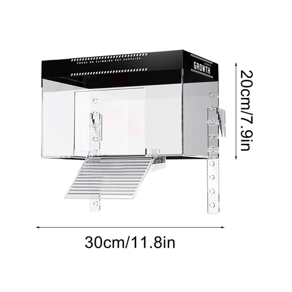Bpyeka Turtle Platforms Large Acrylic Terrarium Platforms Aquarium Water Turtle Sunbathing Accessories for Reptiles and Amphibians,Home Improvement,Household Essentials