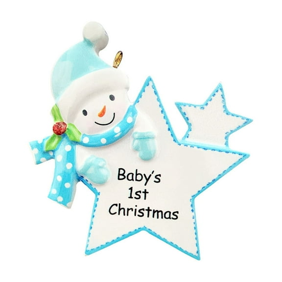 Bpyeka Unique Memorial Gifts for Babies Christmas Resin Decorations First Christmas Memorial Hanging Home Hanging Christmas Tree DIY NameChristmas GiftsChristmas Decor