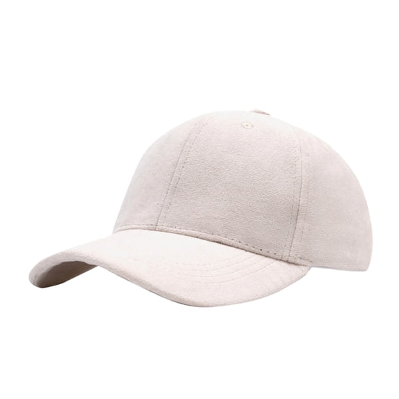 Bpyeka Unisex Baseball Cap, Solid Color Adjustable Suede Sun Visor Hat, One Size