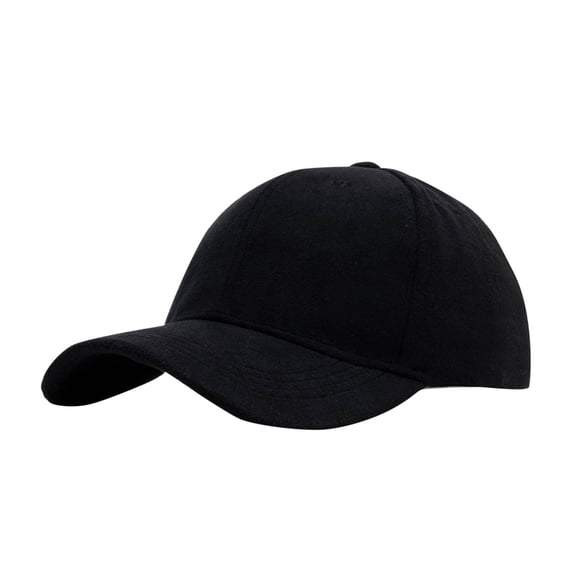 Bpyeka Unisex Baseball Cap, Solid Color Adjustable Suede Sun Visor Hat, One Size