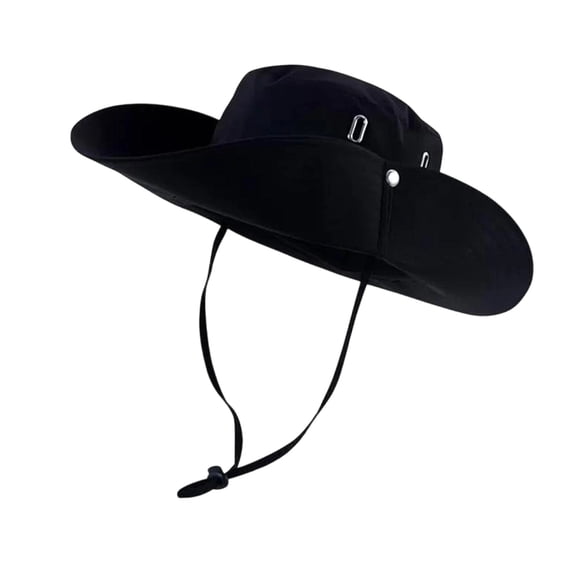 Bpyeka Unisex Quick Dry Wide Brim Boonie Hat, UPF 50+ Snap Button Adjustable Chin Strap Outdoor Fishing Hiking Sun Bucket Hat Free Size