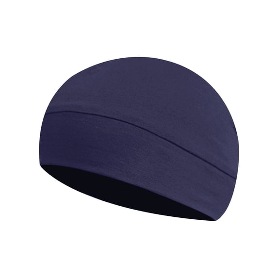 Bpyeka Unisex Stretch Sleep Beanie, Soft Comfortable Head Wrap Skull Cap Free Size, Blue