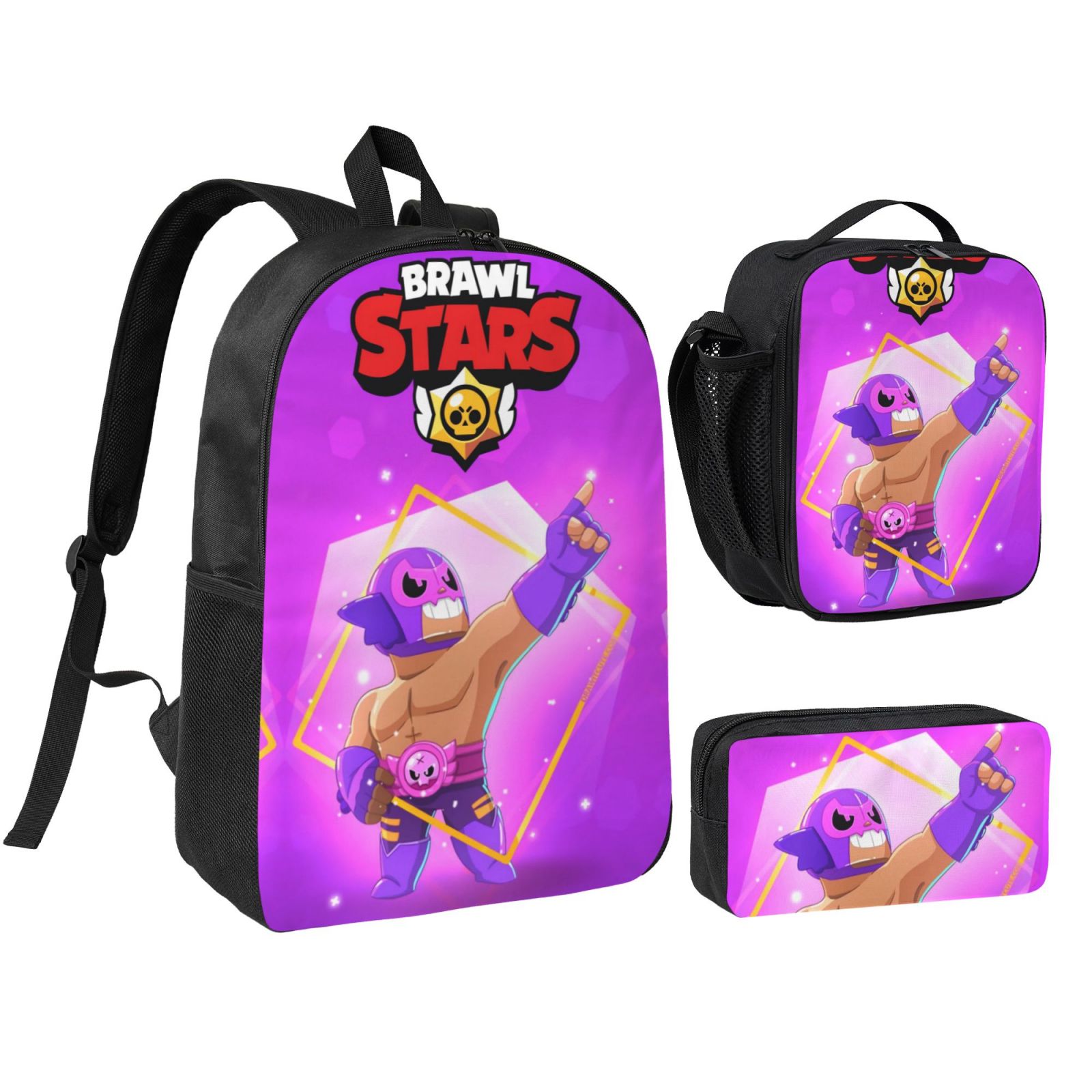 Br_Awl Stars Backpack Set 3 in 1 for Men Women with Lunch Bag Pencil ...