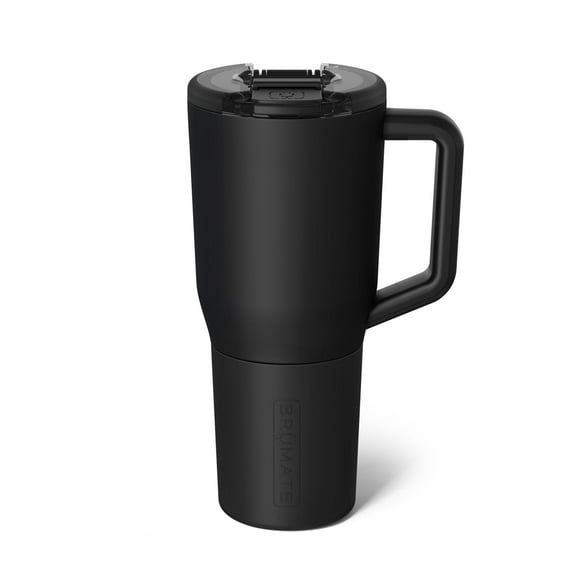 BrMate Mv - 35oz 100% Leak Proof Insulated Coffee Mug with Handle & Lid - Stainless Steel Coffee Travel Mug - Double Walled Coffee Cup (Matte Black)